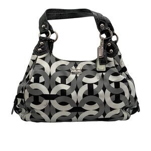 Coach Madison Maggie Op Art Signature Jacquard Shoulder Bag 14420